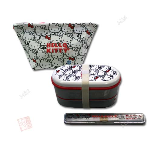 DX Monochrome Kitty Bento Box Set