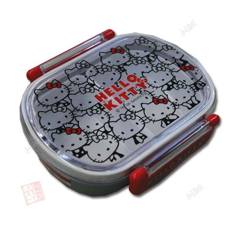 Monochrome Hello Kitty Tight Bento Box