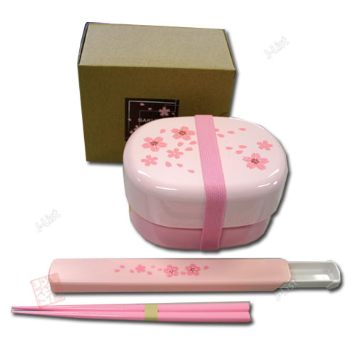 Sakura Rabbit Oval Bento Box 570ml | Pink