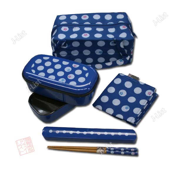 Deluxe TENMARI Bento Box Set -- Blue