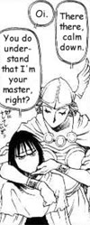 The druid Kenny negotiates boundaries with Valkyrie